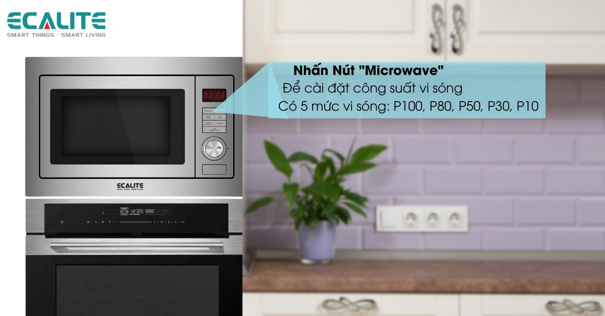 Điều chỉnh công suất phù hợp với từng loại thức ăn