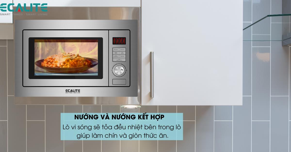 Nướng kết hợp giúp tiết kiệm thời gian nấu ăn