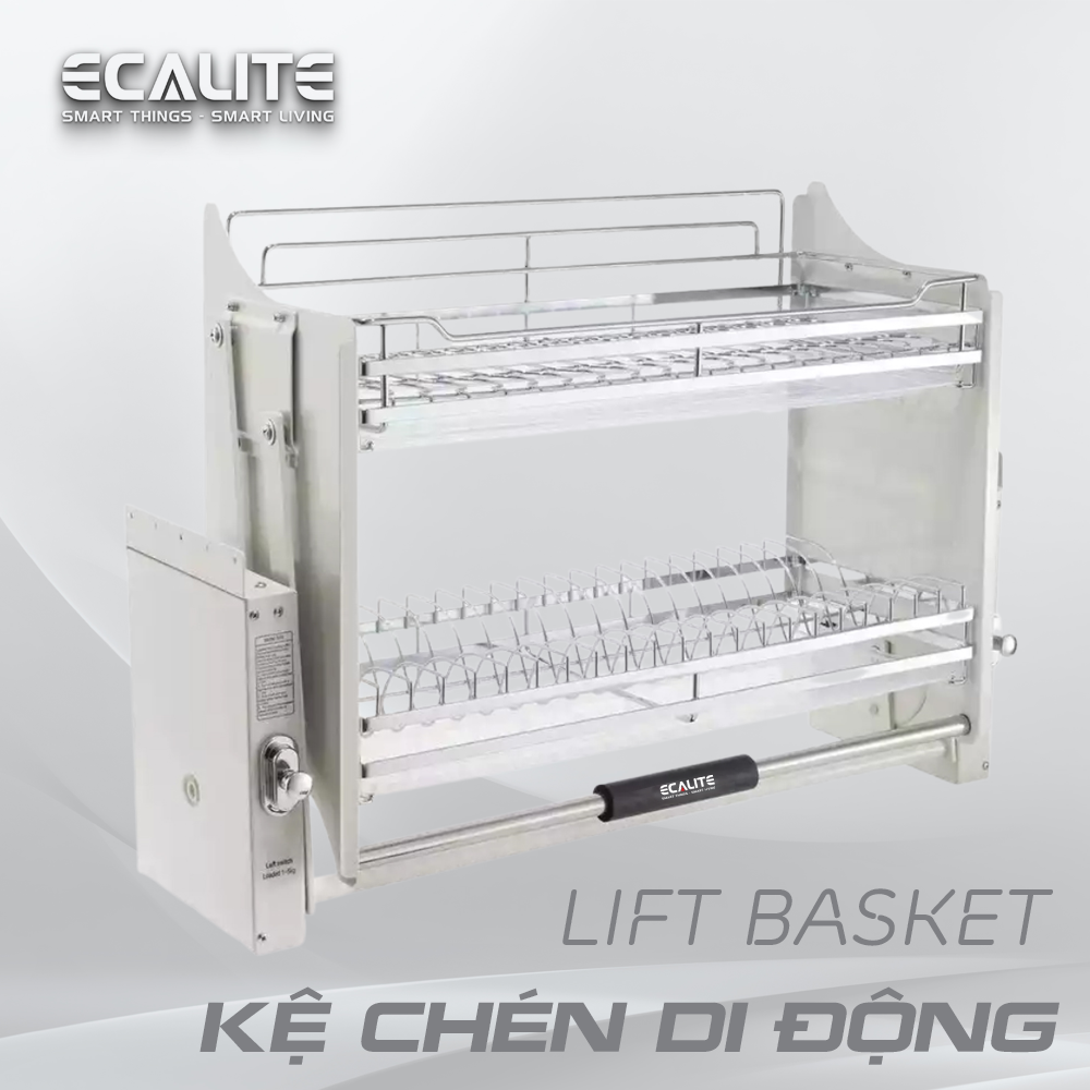 Bảng giá giá bát nâng hạ thông minh cho tủ trên của Ecalite