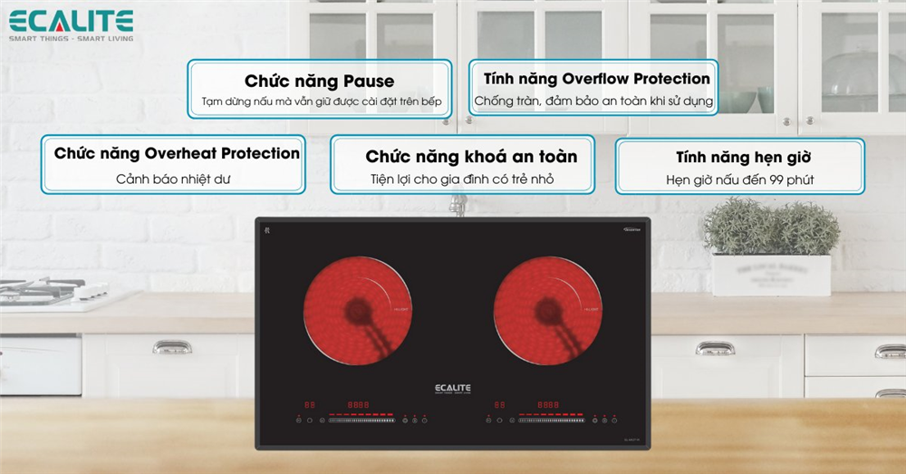 Các chức năng nổi bật trên bếp điện của Ecalite