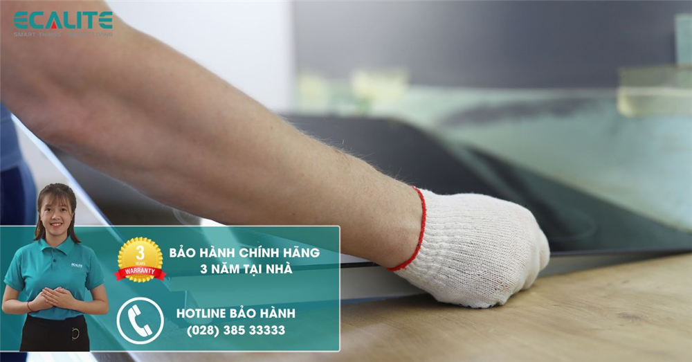 Bếp từ Ecalite bảo hành chính hãng 3 năm tại nhà