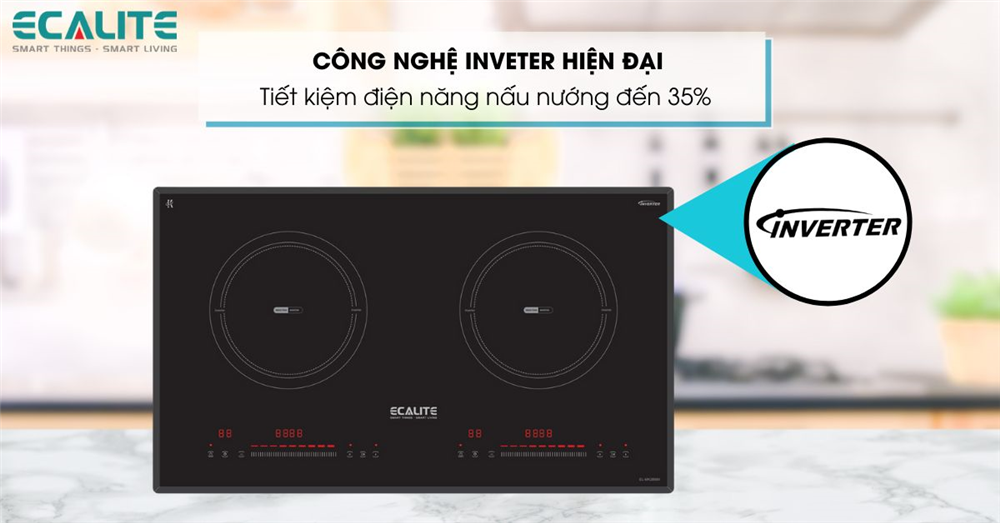 Bếp từ Ecalite trang bị công nghệ Inveter