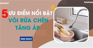 5 ưu điểm nổi bật của vòi rửa chén tăng áp bạn nên biết