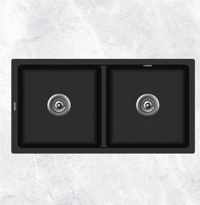 Chậu rửa đá đôi Granite 2A-Series Ecalite EGS-7008.8045B