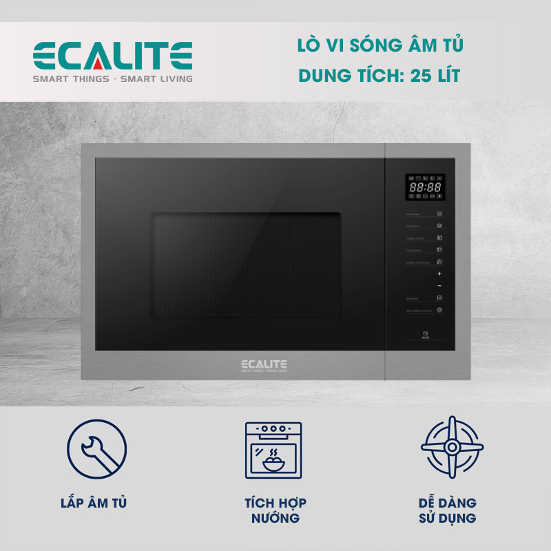 Lò vi sóng âm tủ Ecalite EMW-2560JB 25 lít