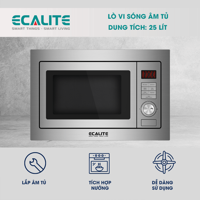 Lò vi sóng âm tủ Ecalite EMW-2560JS 25 lít