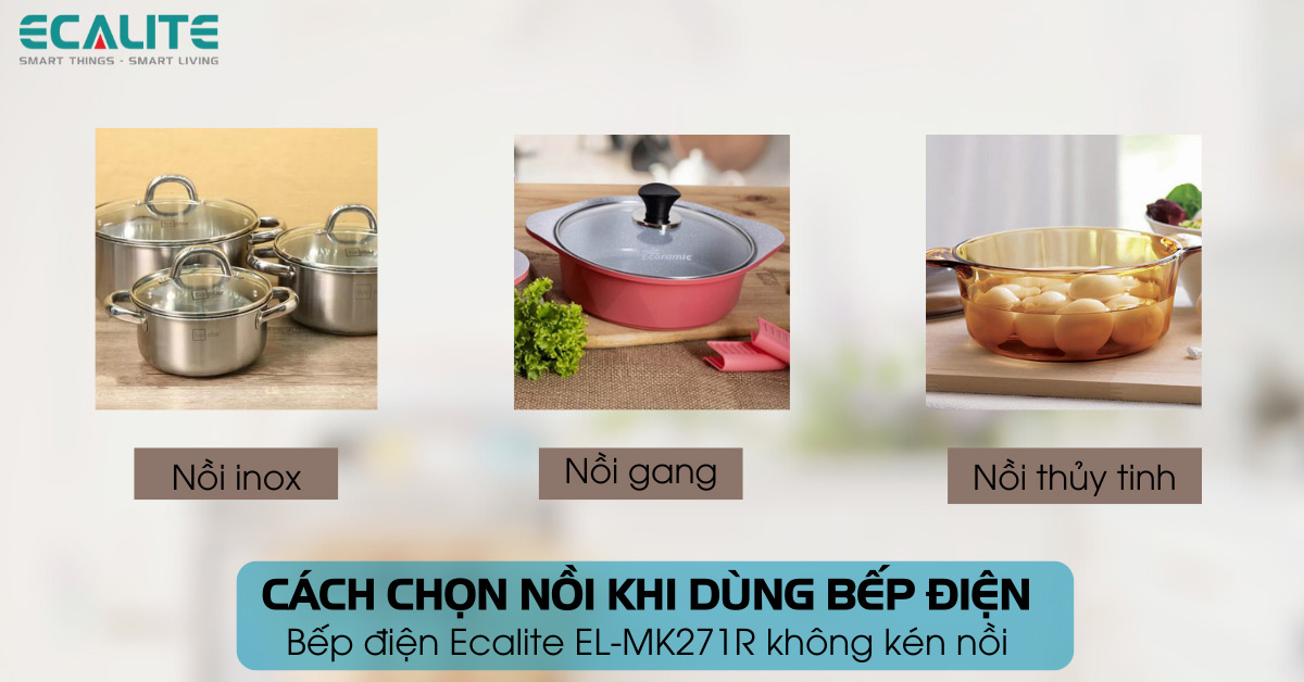 cách chọn noiif phù hợp với bếp điện 