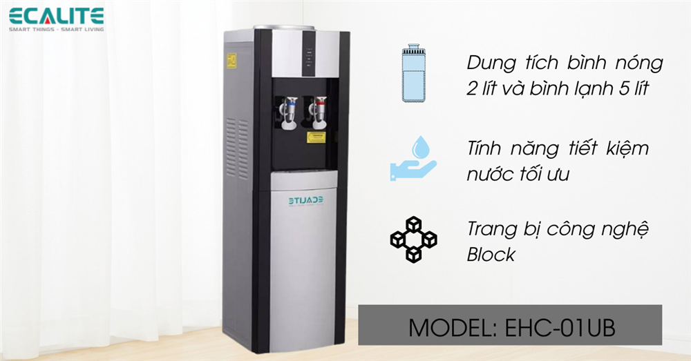 Cây nước nóng lạnh Ecalite EHC-01UB Cây nước nóng lạnh Ecalite EHC-01UB