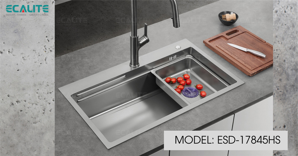 Chậu rửa chén ecalite esd-17845hs Chậu rửa chén ecalite esd-17845hs