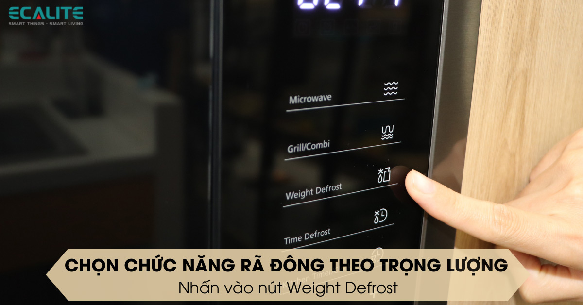 chức năng rã đông theo trọng lượng