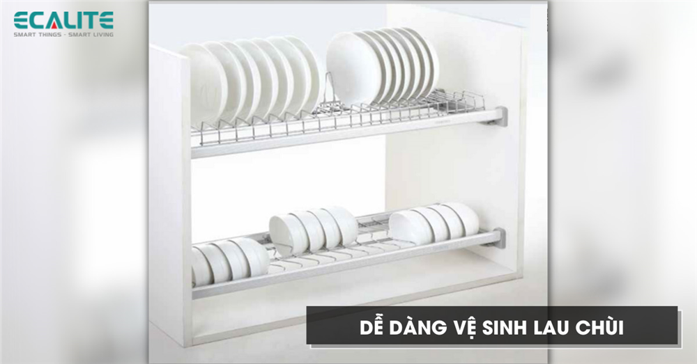 giá để bát cố định Ecalite dễ dàng vệ sinh khi sử dụng giá để bát cố định Ecalite dễ dàng vệ sinh khi sử dụng