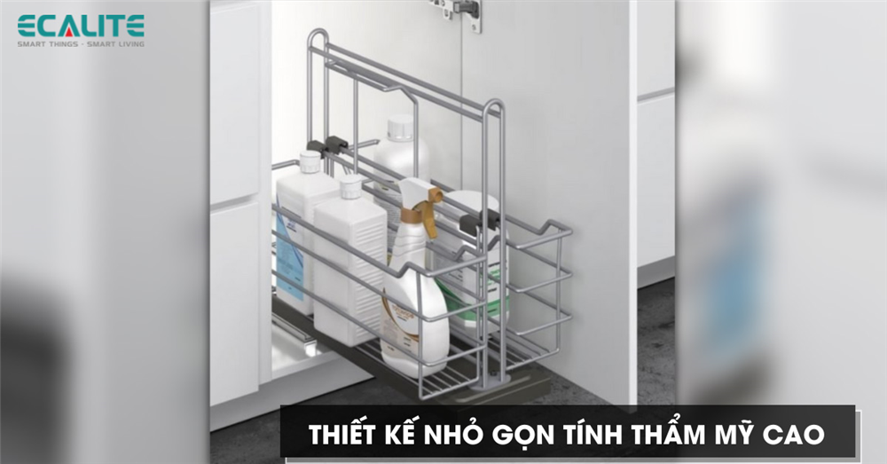 Giá để chai lọ tẩy rửa Ecalite thiết kế nhỏ gọn Giá để chai lọ tẩy rửa Ecalite thiết kế nhỏ gọn