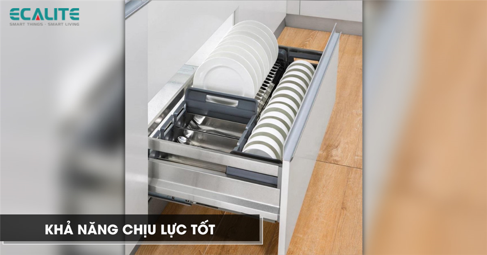 giá xoong nồi bát đĩa Ecalite khả năng chịu lực tốt