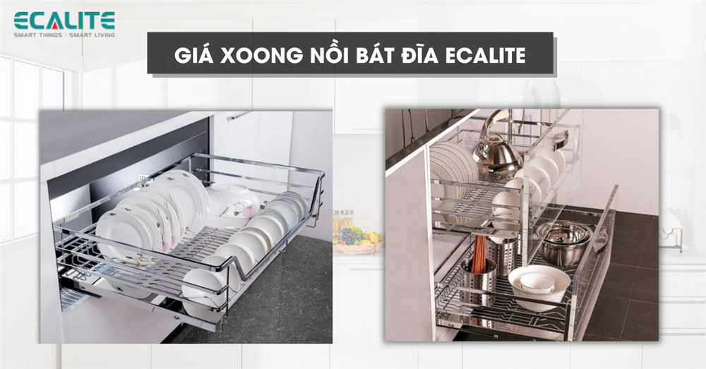 giá xoong nồi bát đĩa Ecalite