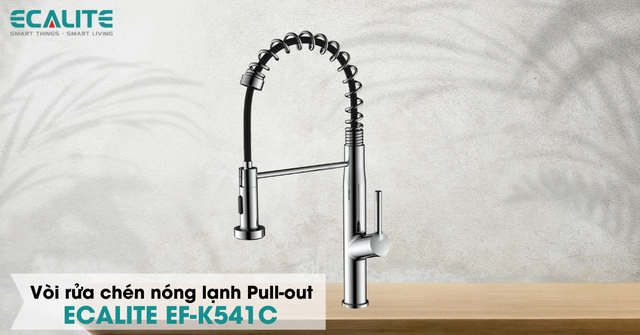 Vòi Ecalite EF-K541C cách điệu lò xo độc đáo