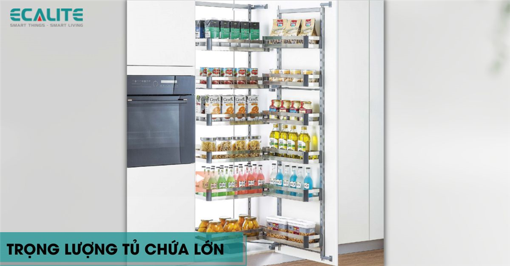 Hệ thống tủ kho Ecalite trang bị trọng lượng tủ chứa lớn Hệ thống tủ kho Ecalite trang bị trọng lượng tủ chứa lớn