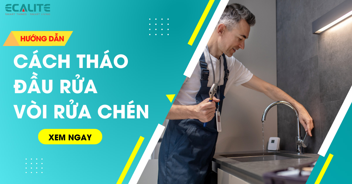 Hướng dẫn cách tháo đầu rửa vòi rửa chén đơn giản tại nhà