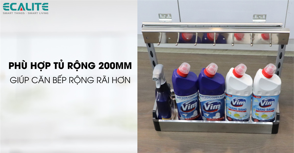 Kích thước phù hợp tủ rộng 200mm Kích thước phù hợp tủ rộng 200mm