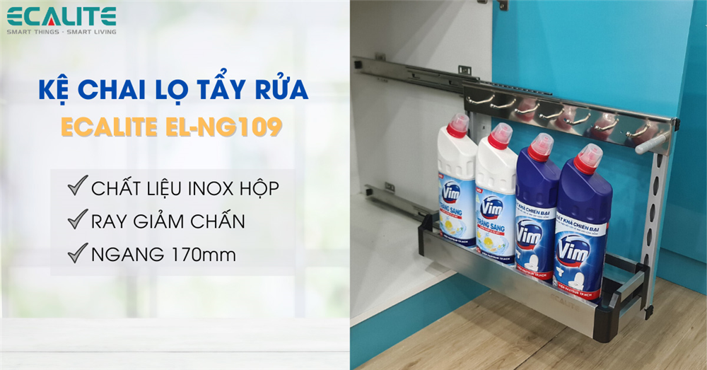 Kệ đựng chai lọ tẩy rửa Ecalite Kệ đựng chai lọ tẩy rửa Ecalite