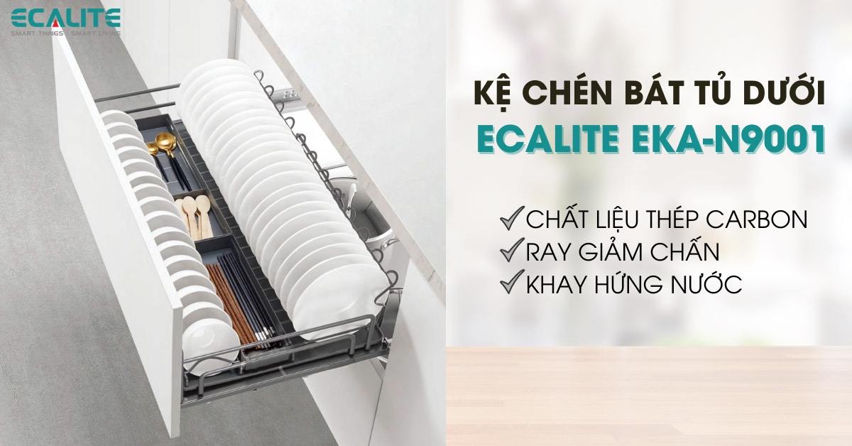 Kệ xoong nồi bát dĩa tủ dưới Ecalite EKA-N9001 Kệ xoong nồi bát dĩa tủ dưới Ecalite EKA-N9001
