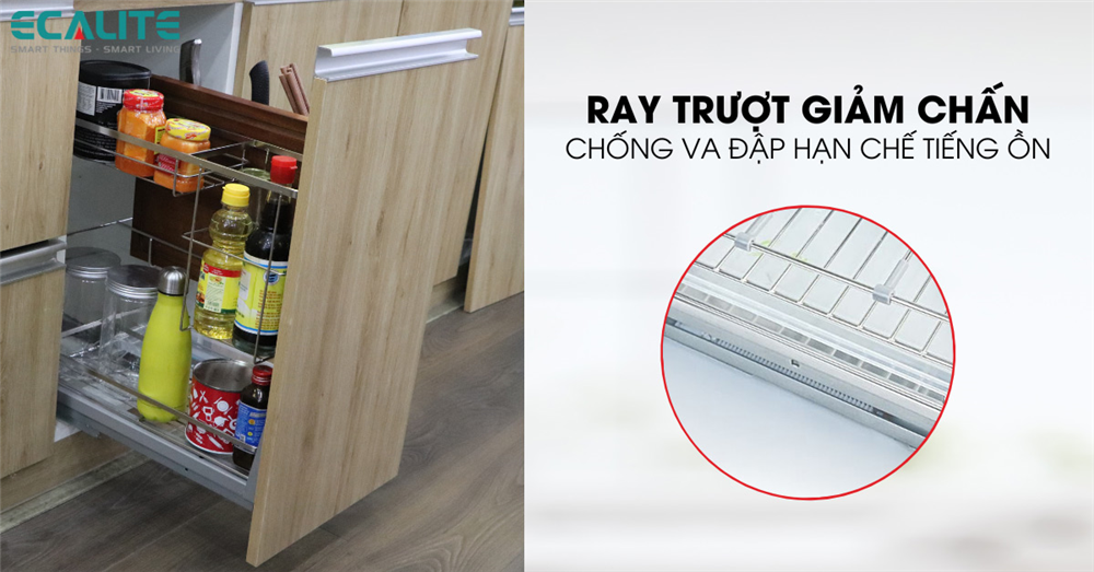 Ray trượt giảm chấn va đập mạnh