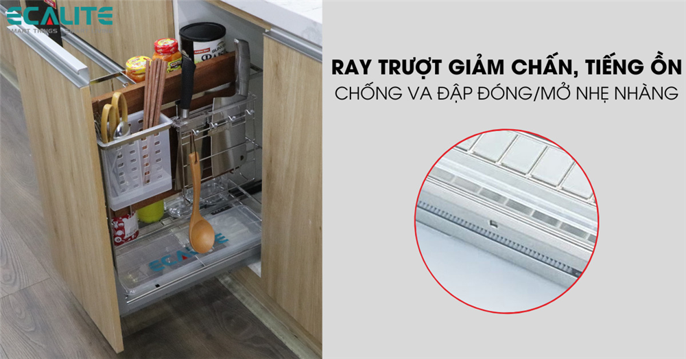 Ray trượt giẩm chấn hận chế va đập mạnh