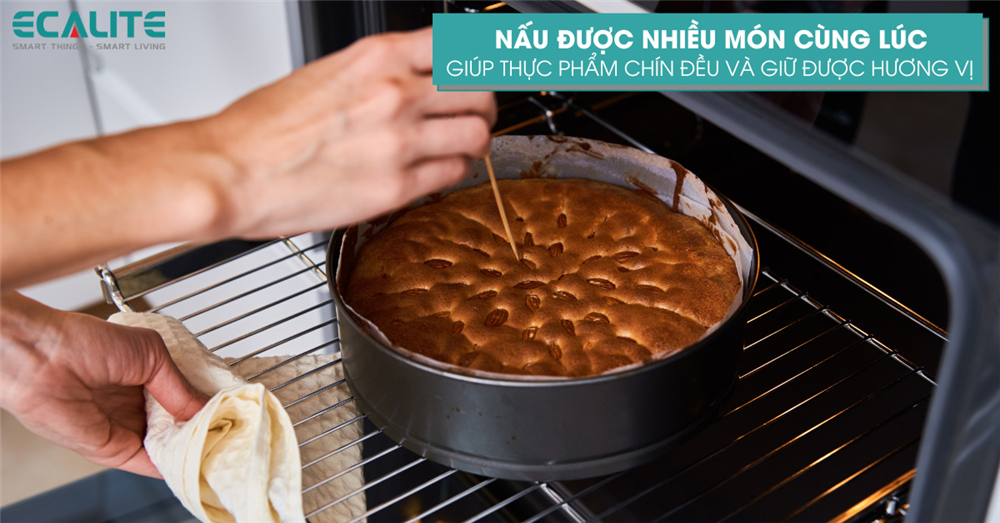 Nướng được nhiều món cùng lúc Nướng được nhiều món cùng lúc