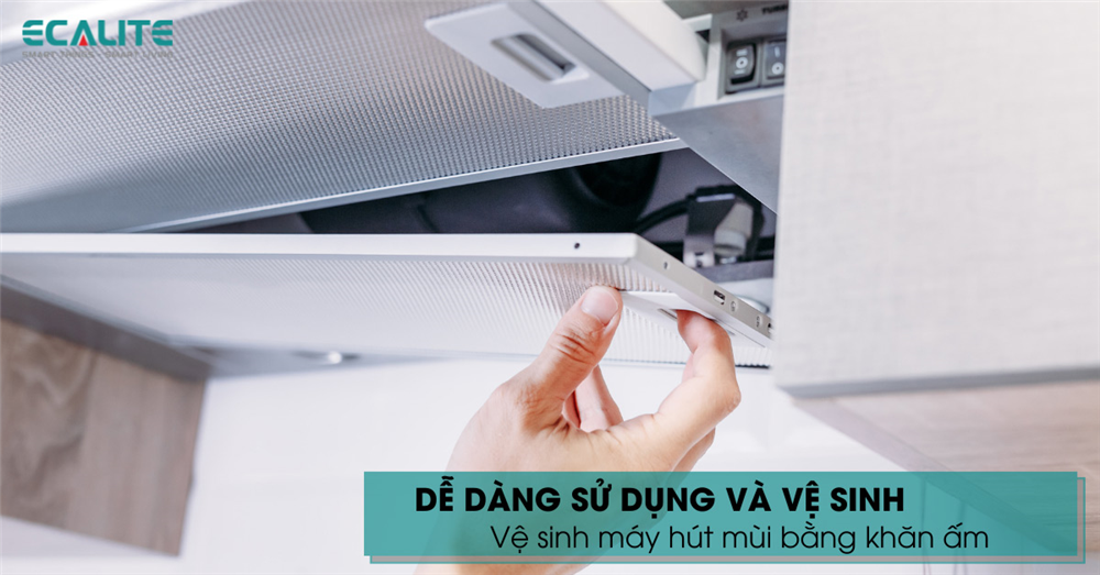 Máy hút mùi đảo Ecalite dễ dàng sử dụng và vệ sinh Máy hút mùi đảo Ecalite dễ dàng sử dụng và vệ sinh