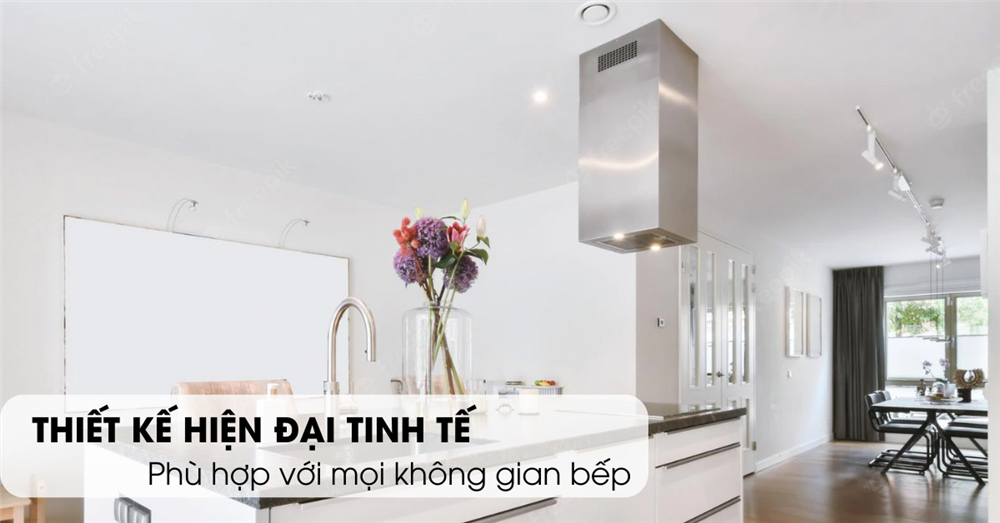 Máy hút mùi đảo Ecalite thiết kế hiện đại tinh tế Máy hút mùi đảo Ecalite thiết kế hiện đại tinh tế