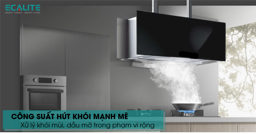 Máy hút mùi đảo Ecalite trang bị công suất mạnh mẽ Máy hút mùi đảo Ecalite trang bị công suất mạnh mẽ
