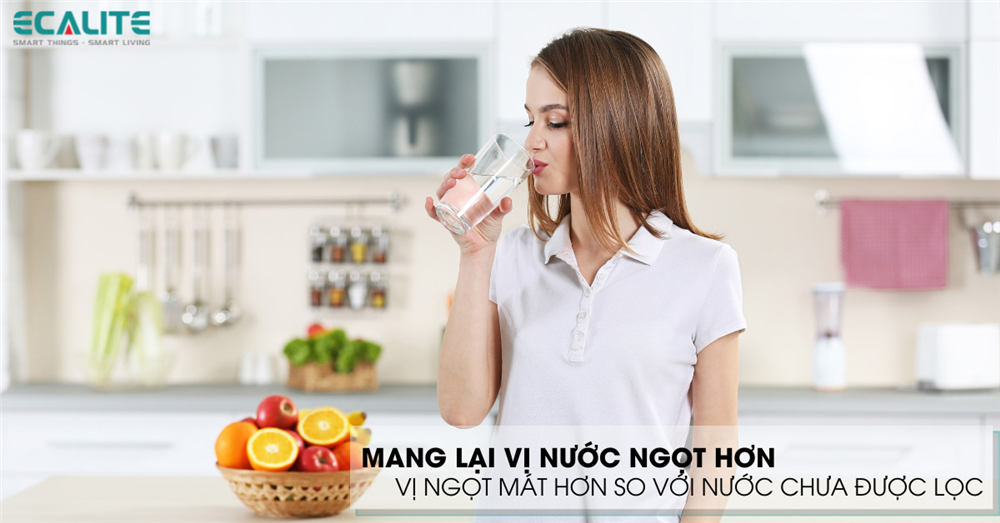Máy lọc nước mang lại vị nước ngọt mát hơn
