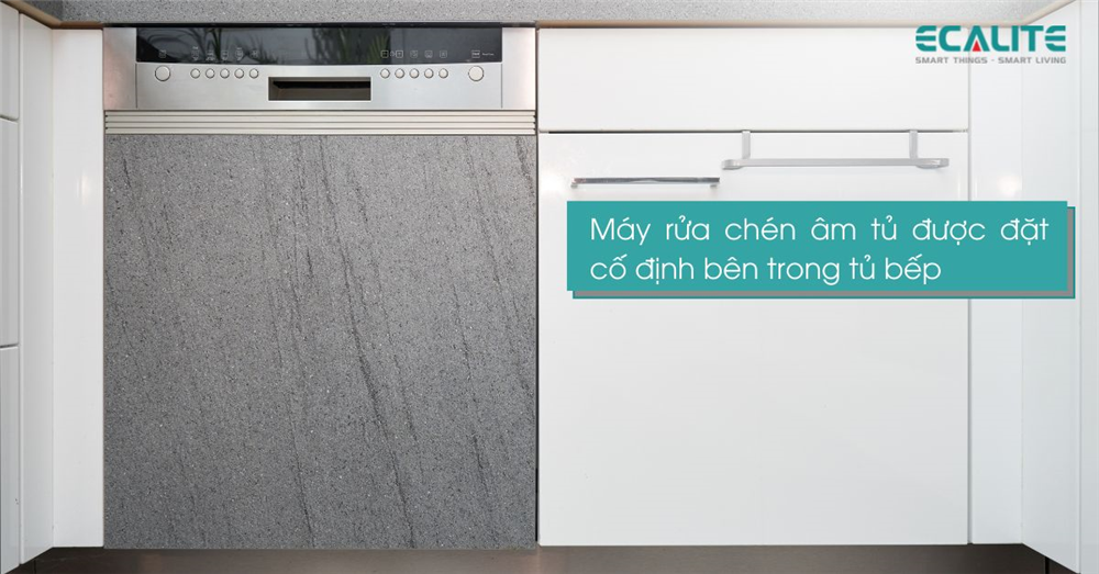 máy rửa chén Ecalite âm tủ