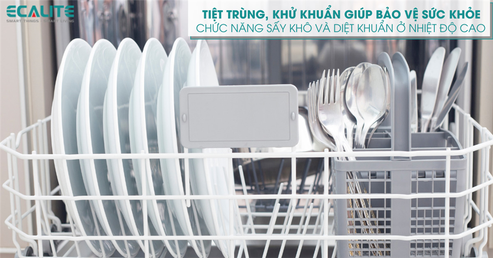 Máy sấy chén Ecalite diệt khuẩn tối ưu