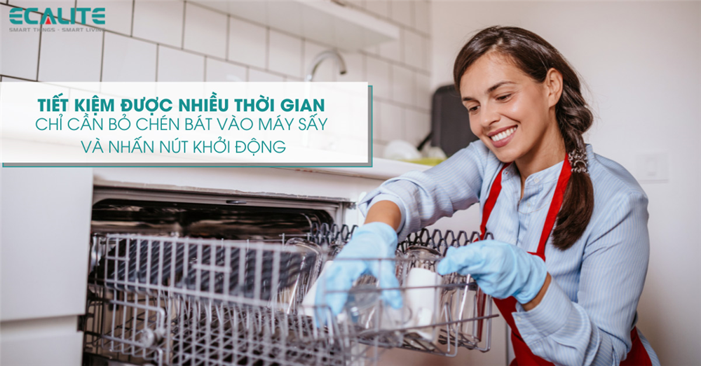 Máy sấy chén Ecalite tiết kiệm thời gian