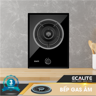 Bếp gas âm 1 vùng nấu Ecalite EG-XD132644B