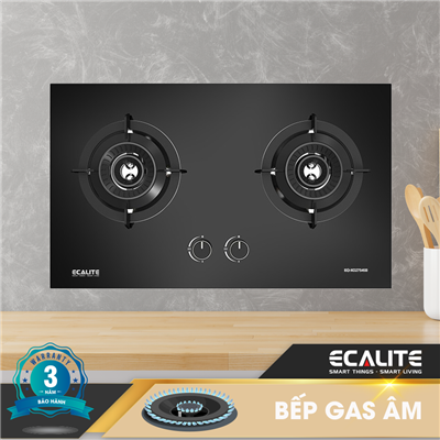 Bếp gas âm 2 vùng nấu Ecalite EG-XD27545B