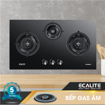 Bếp gas âm 3 vùng nấu Ecalite EG-XD38247B