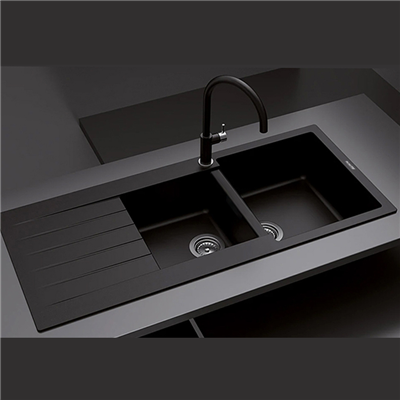 Chậu rửa đá đôi Granite 2A-Series Ecalite EFS-2005.11559B