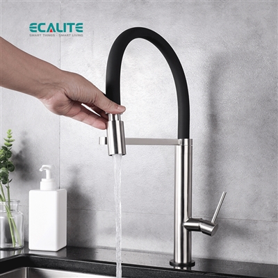 Vòi rửa chén nóng lạnh Ecalite EF-K200Si - Ống Silicon siêu bền