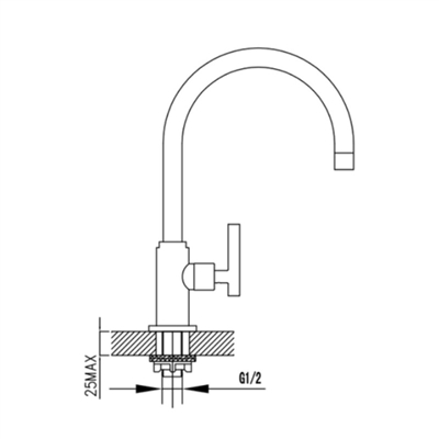 Vòi rửa chén nước lạnh Ecalite EH-H04T7