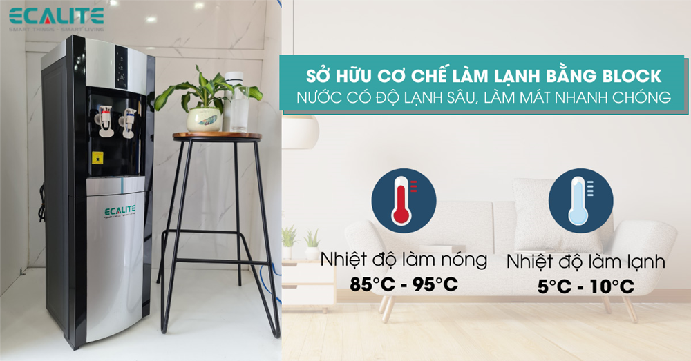 Nhiệt độ làm nóng của máy nóng lạnh Ecalite Nhiệt độ làm nóng của máy nóng lạnh Ecalite