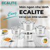 Bộ nồi inox cao cấp Ecalite ERW-SA4080 - 8 món