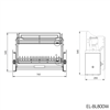 Kệ chén di động tủ trên Lift-Basket Ecalite EL-BL800W
