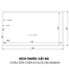 Chậu rửa chén Vision Manual Sink Ecalite ESD-8046HS