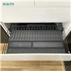 Kệ bát đĩa đa năng tủ dưới, nan Oval Grey N-Series Ecalite EKA-N9001