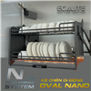 Kệ chén di động tủ trên nan Oval N-Series Lift-Basket Ecalite EL-N4117G
