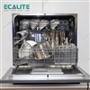 Máy rửa chén 8 bộ Ecalite EDW-UF6080BL kính đen - Sấy khí nóng