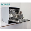 Máy rửa chén 8 bộ Ecalite EDW-UF6080BL kính đen - Sấy khí nóng