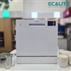 Máy rửa chén 8 bộ Ecalite EDW-SMS6080WH màu trắng