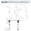 Vòi rửa chén nóng lạnh Pull-down Ecalite EF-K149G